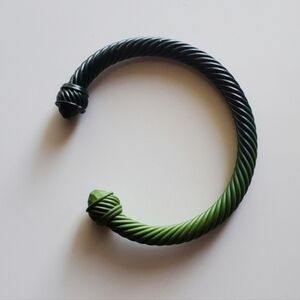 Green Twisted Rope Bracelet